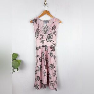 Sportmax Max Mara Vintage Y2K Silk Blend Pink Dress Sz 8